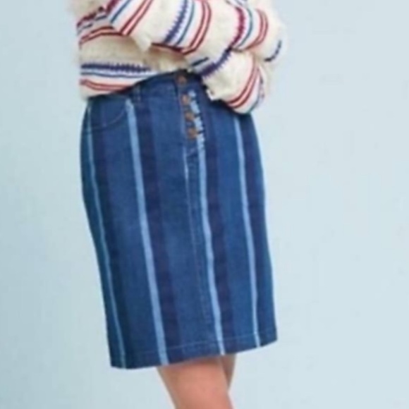 Maeve By Anthropologie Denim Skirt Women’s US 4 - Picture 1 of 5